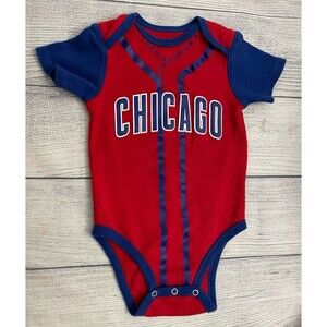 MLB Chicago Cubs Baseball Baby Onesie Bodysuit Clothes Outfit, Size 12 months